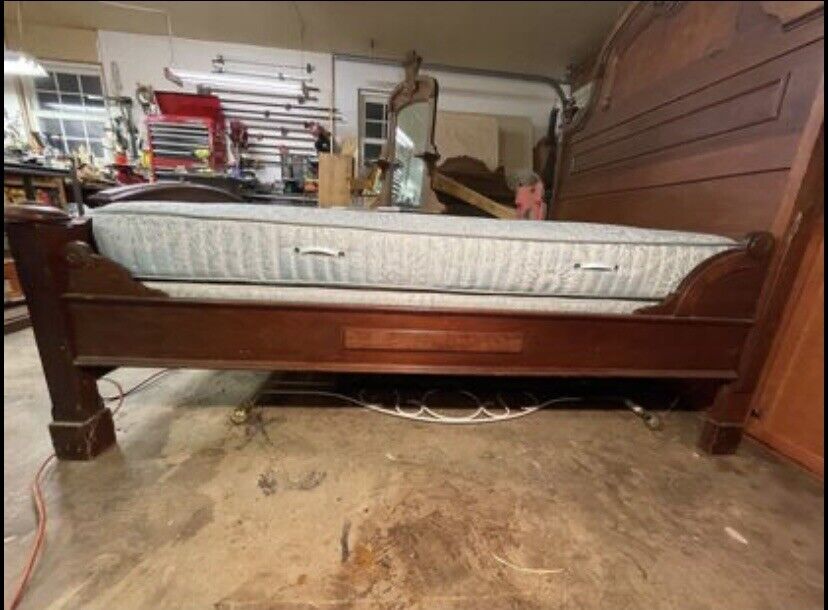 Antique Matching Walnut Victorian/ Renaissance Revival Bedroom Set Circa 1870