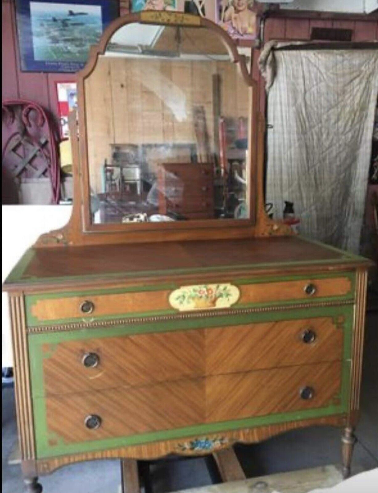 Sale! 1920s Northern Furniture Antique Twin Bedroom Set Mahogany