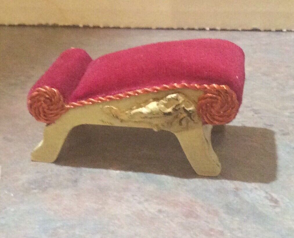 SONIA MESSER + BLOCK HOUSE Dollhouse 18th Century French Red Velvet Furniture