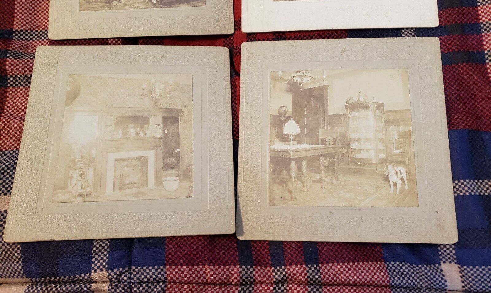 6 Antique Victorian Home Interior Cabinet Card Photos Lot. Furniture Home Decor 