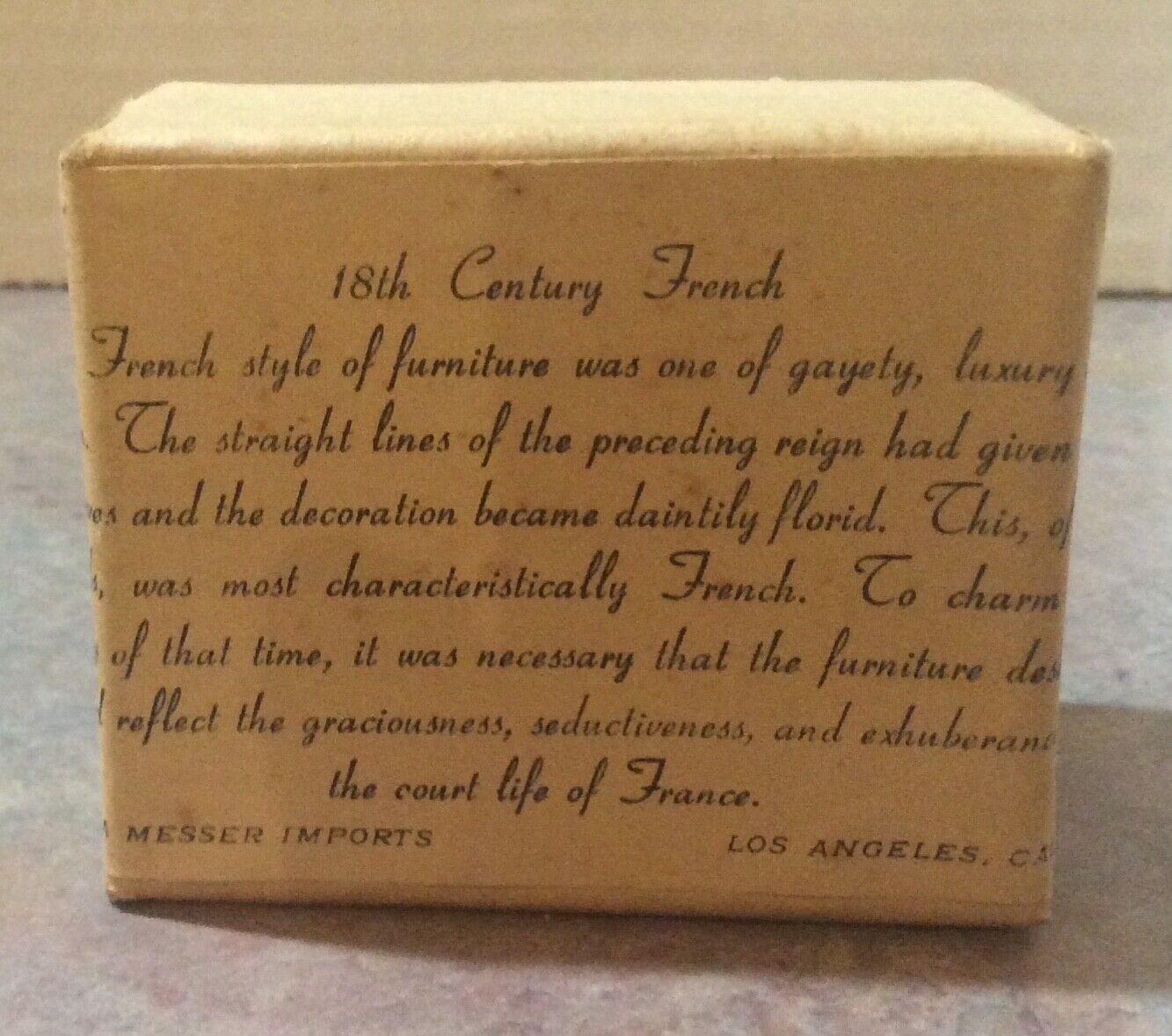 SONIA MESSER + BLOCK HOUSE Dollhouse 18th Century French Red Velvet Furniture