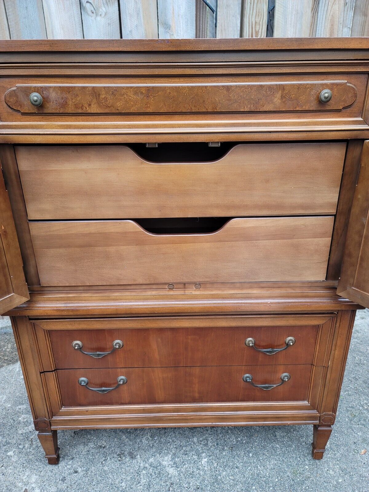 VIGNOLA FURNITURE  5-Drawer Tall Highboy Dresser Chest MCM