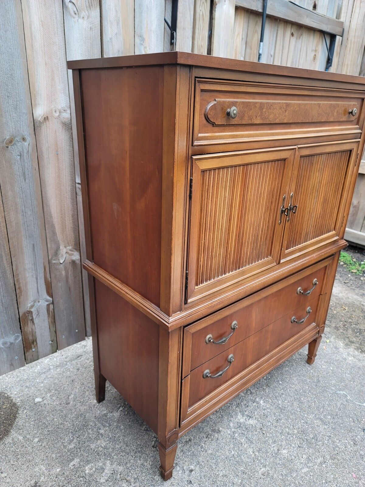 VIGNOLA FURNITURE  5-Drawer Tall Highboy Dresser Chest MCM