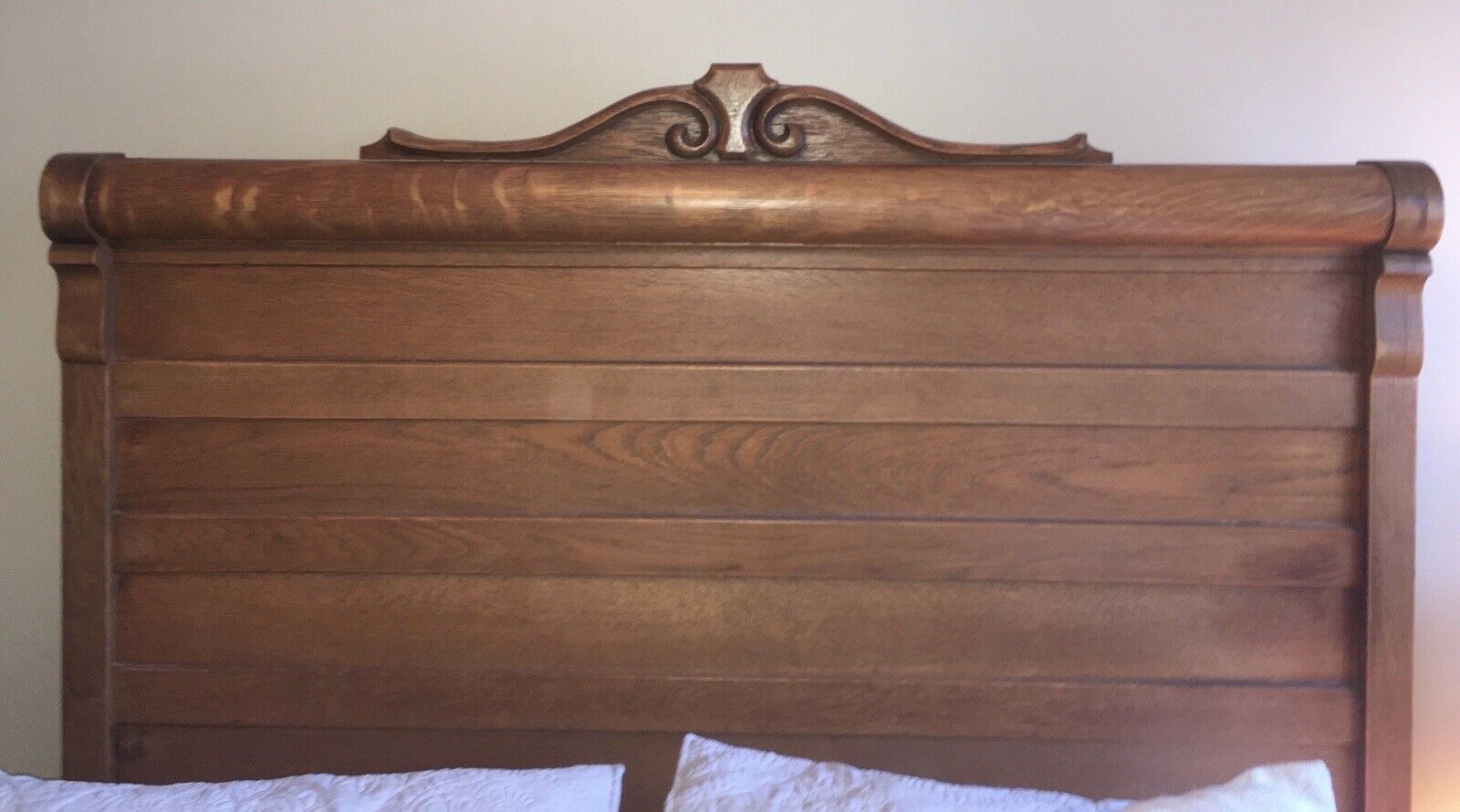 Antique Country Red Oak 3 PC Bedroom Set Full Dresser Mirror Washstand Bedside