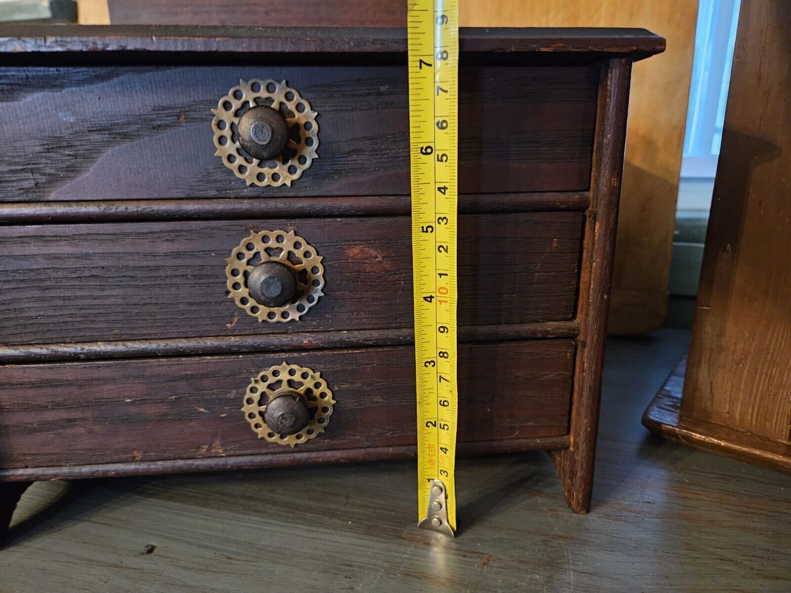ANTIQUE EARLY 1900'S BEAUTIFUL WOOD SMALL DOLL DRESSER EDWARDIAN BEARS & DOLLS