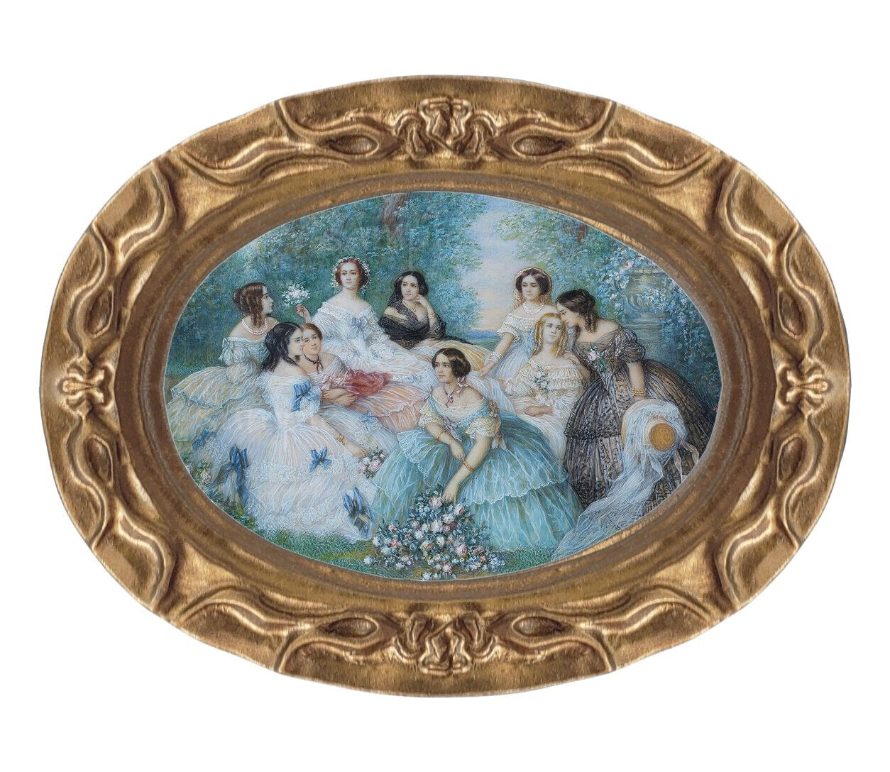 1800's Victorian Ladies Miniature Dollhouse Art Picture 8307