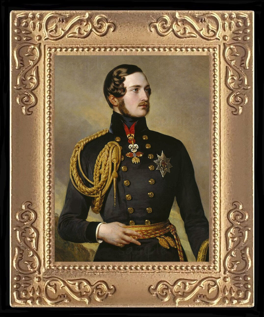 1800's Gentleman Miniature Dollhouse Art Picture 8454