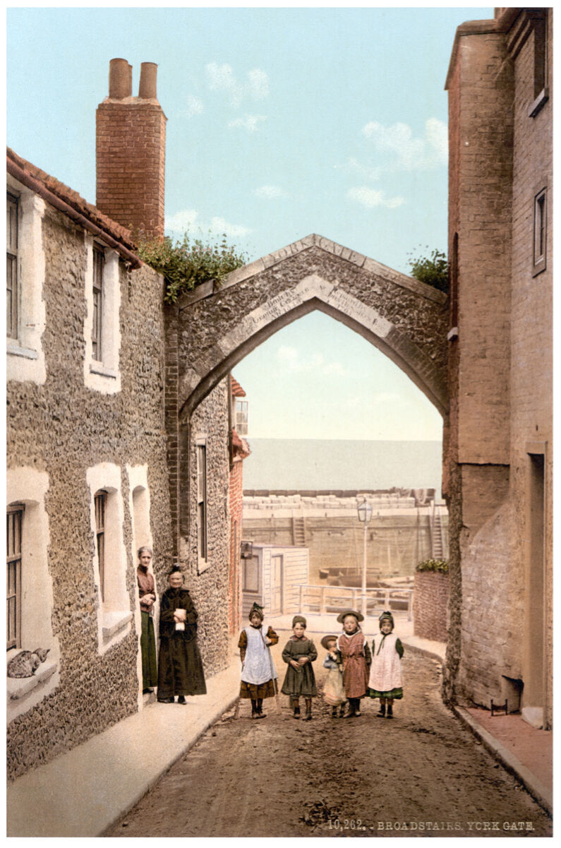 1800s York Decoration POSTER.Home wall.England Village Kids.Vintage Deco.636i