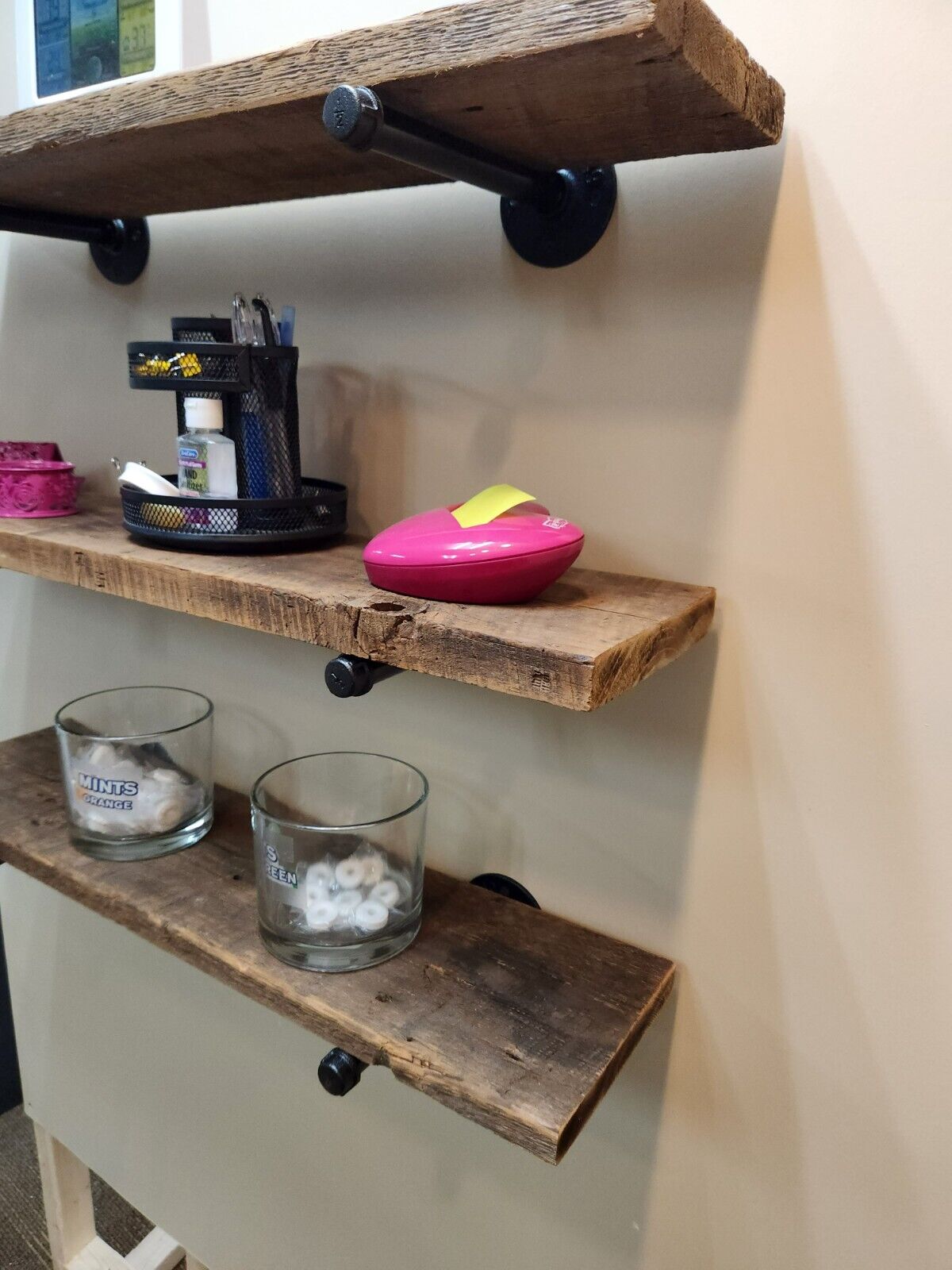 3 Authentic Barn Wood  Shelves - Farmhouse Wood Wall Shelf Decor - Wall Shelf