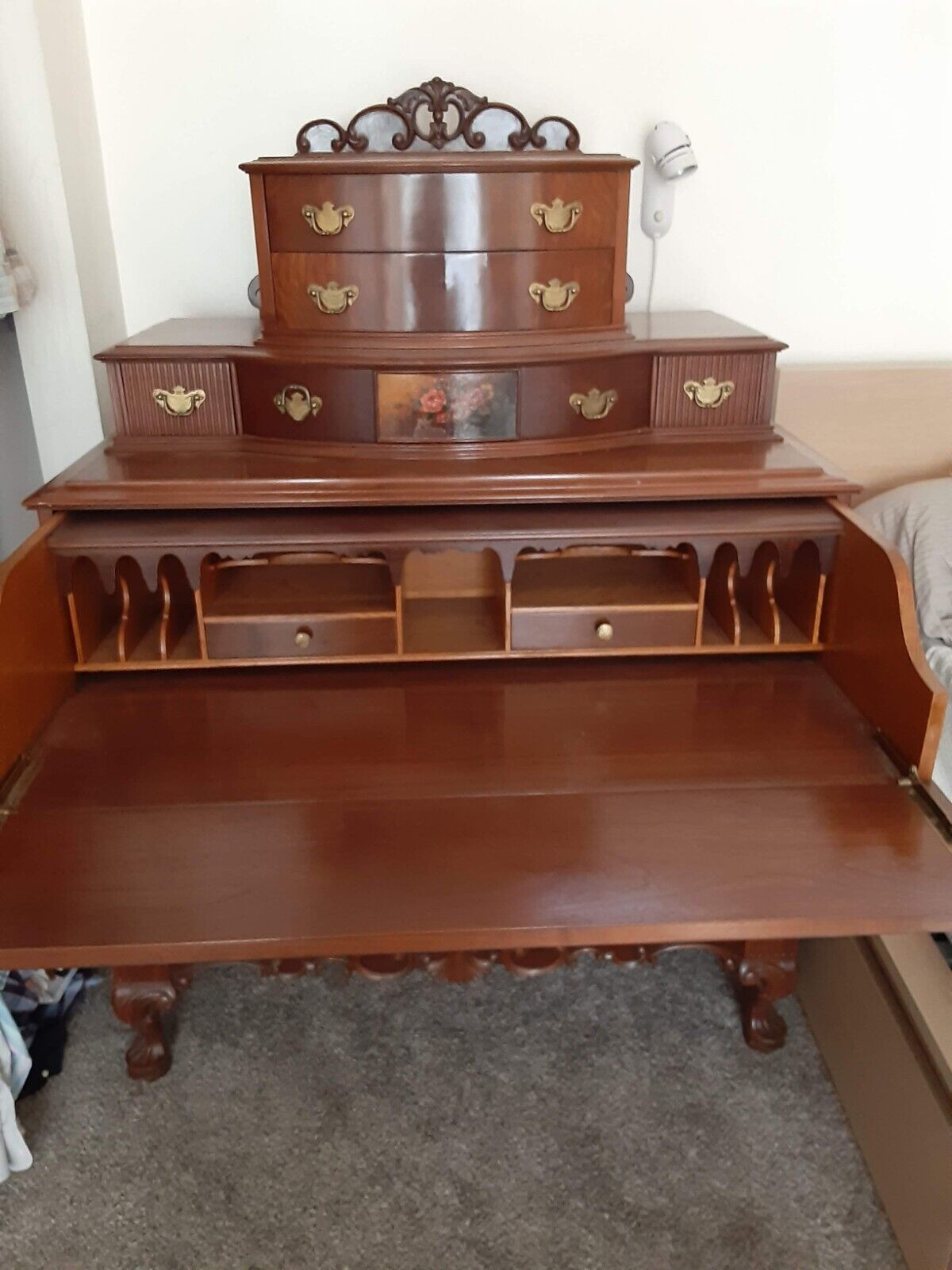 Rockford Furniture Bedroom Set 1940s with large Secretary-Antique