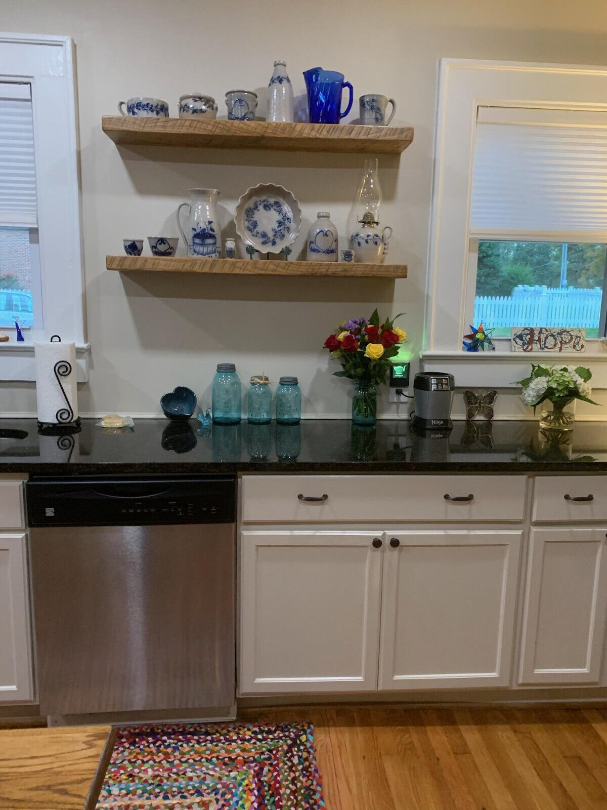 Floating shelf reclaimed barn wood Premium 2in thick floating shelves USA made