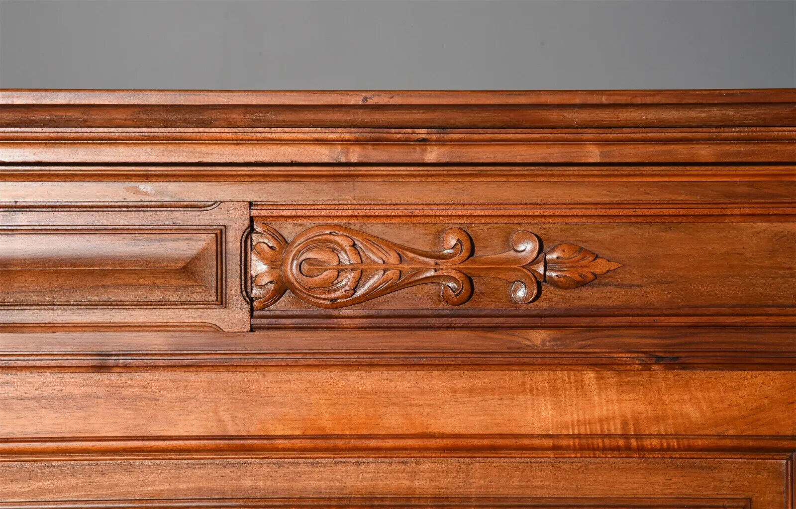 Antique Bed, Nightstand, Louis XVI Style Walnut with Rails & Marble Top,  1800s!