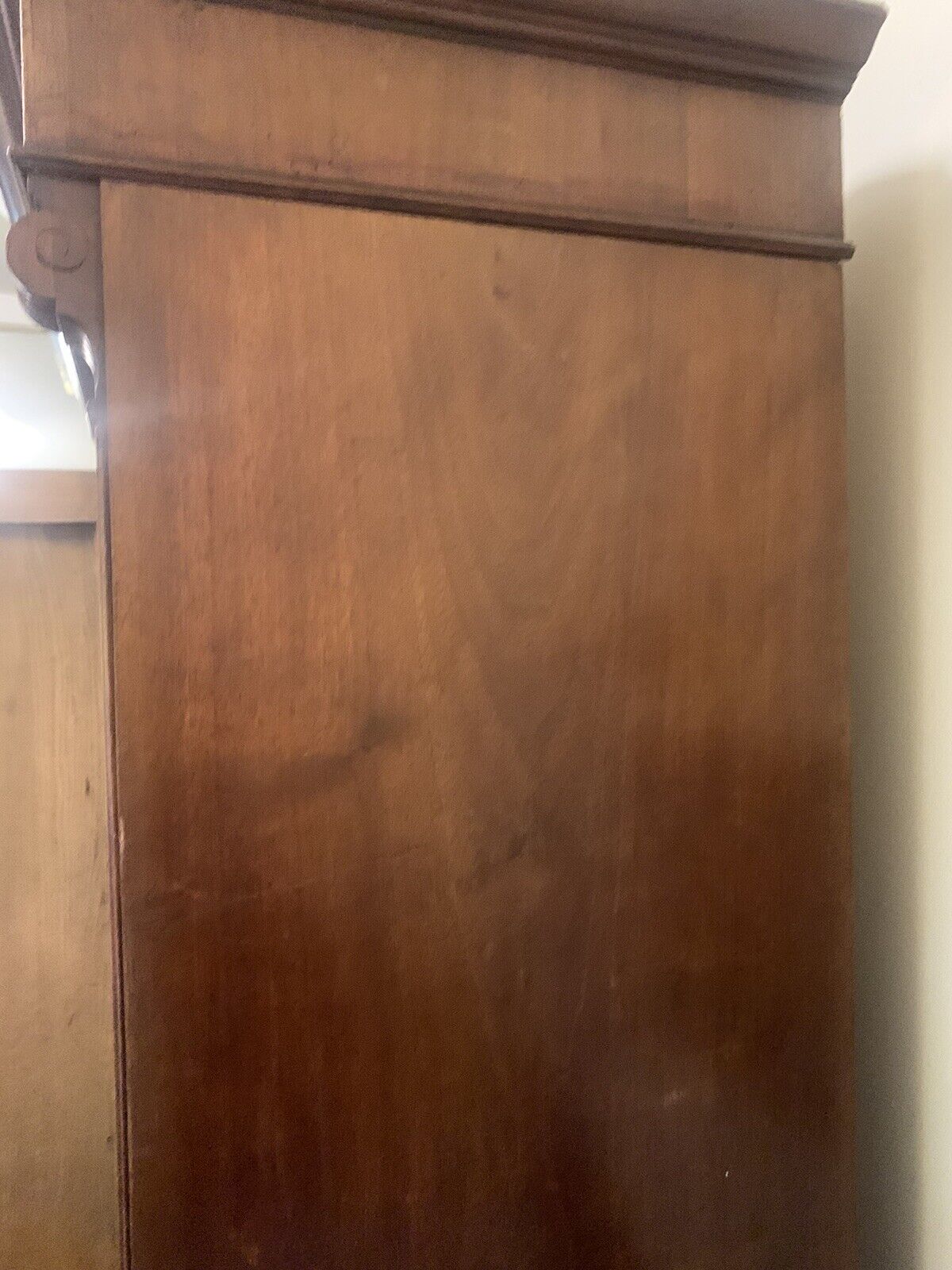 Beautiful Victorian Walnut 2 Door "knockdown" Wardrobe Armoire vtg 1800s-Antique