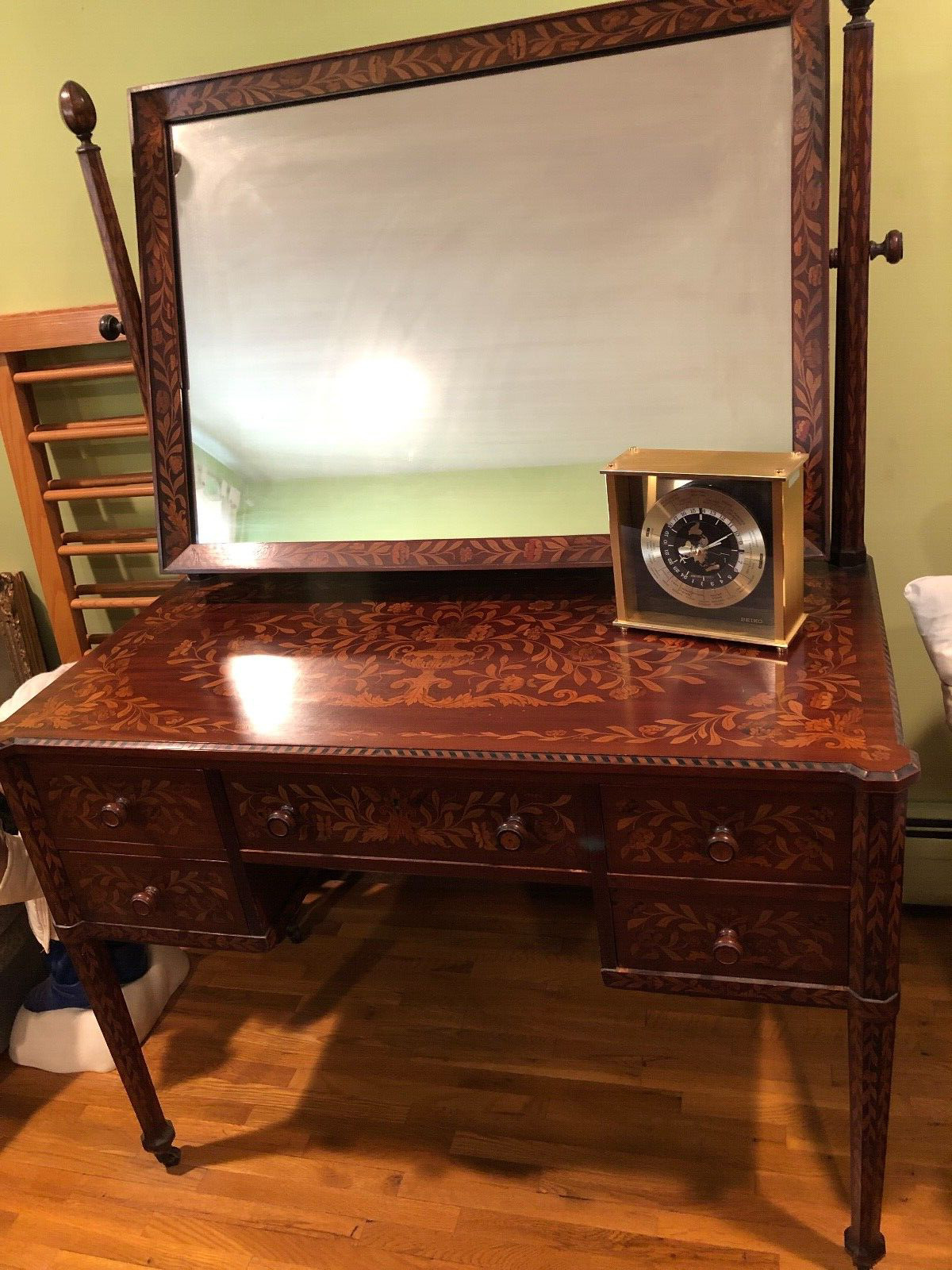 Antique Dutch Marquetry Bedroom Set