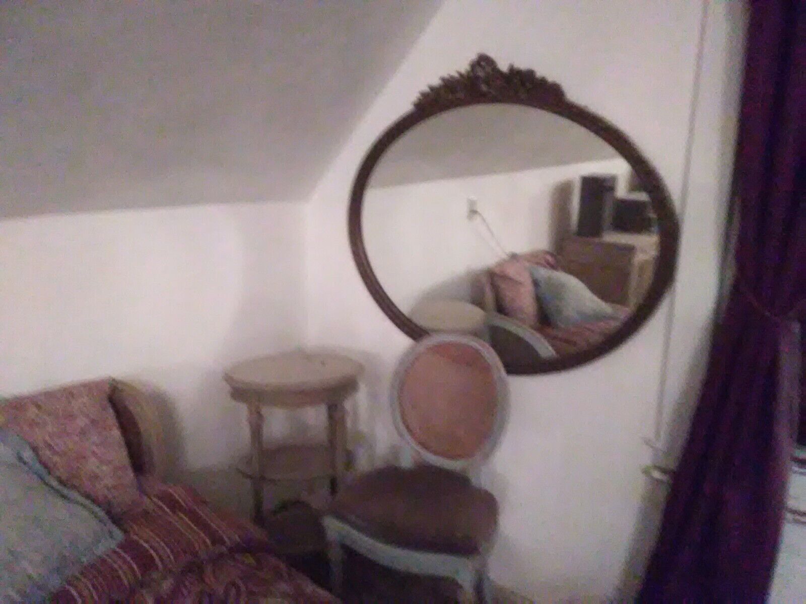 Antique 1800's 9 Piece Wicker Bedroom Set Twin Bed W / Horsehair Mattress Mirror
