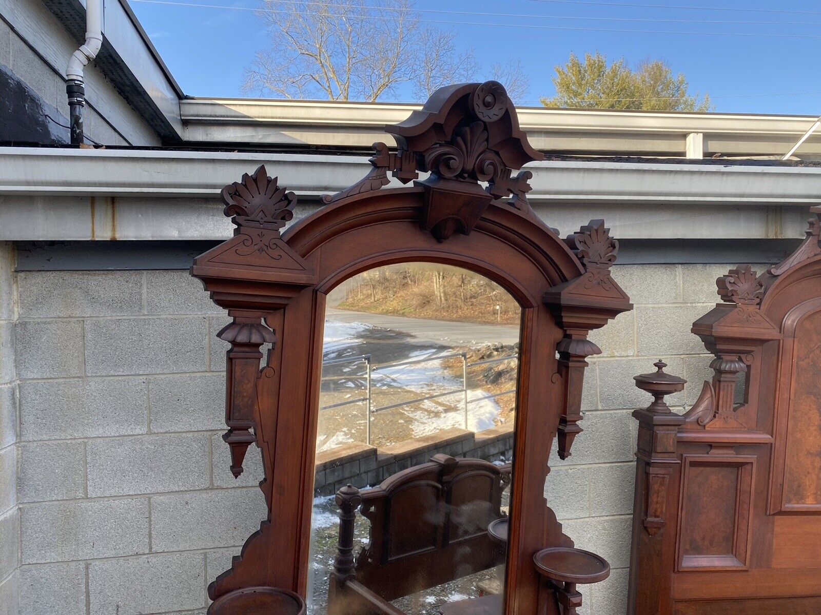 RENAISSANCE WALNUT AND BURL 2 PC. BEDROOM SET