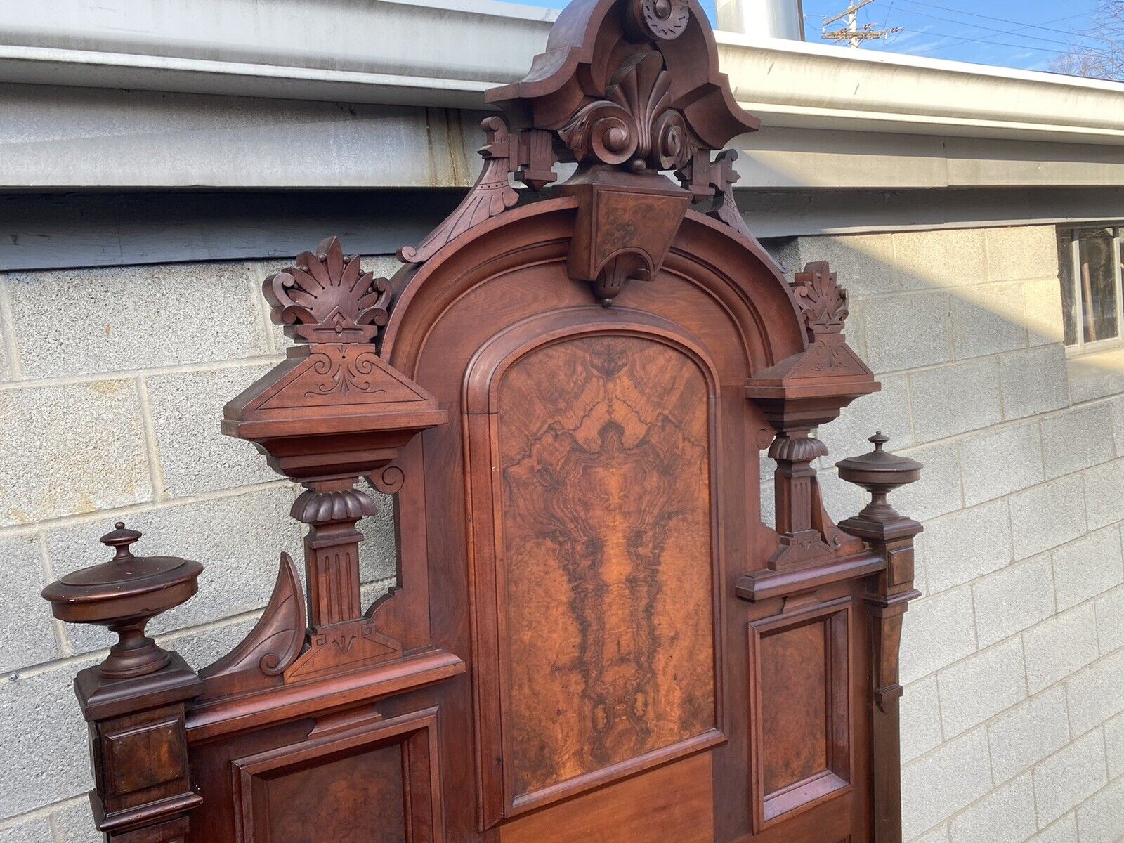 RENAISSANCE WALNUT AND BURL 2 PC. BEDROOM SET