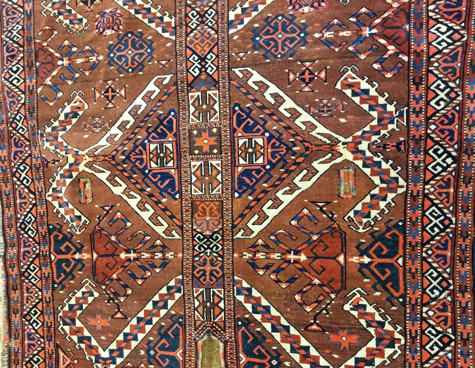 Antique Turkoman Yamouth Horse Back Cover Rug