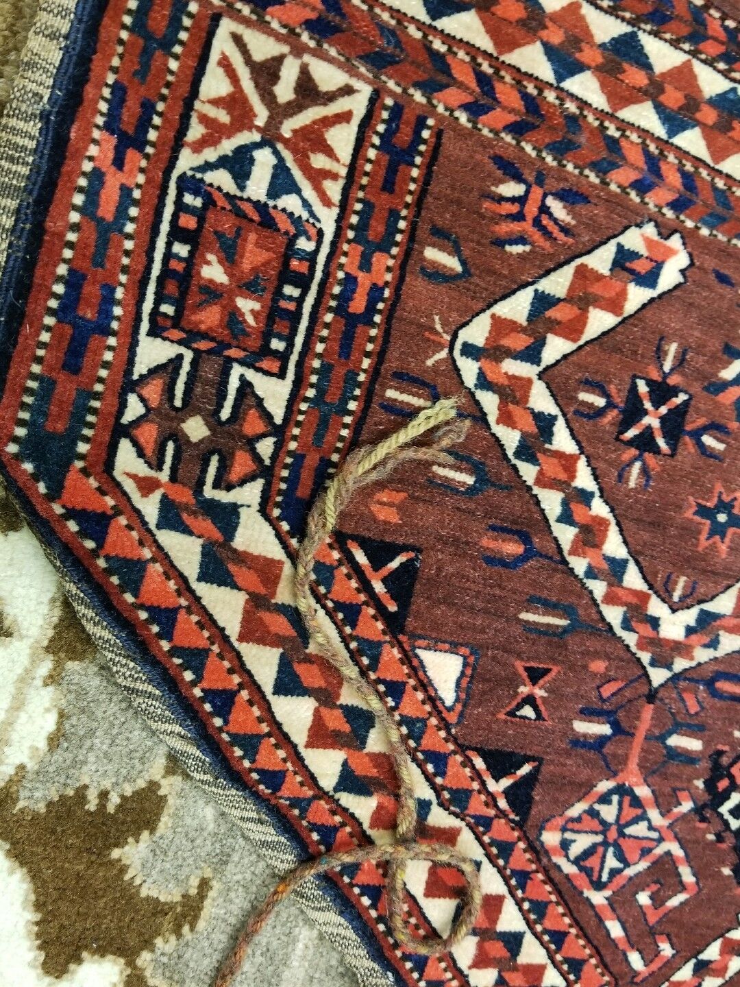 Antique Turkoman Yamouth Horse Back Cover Rug