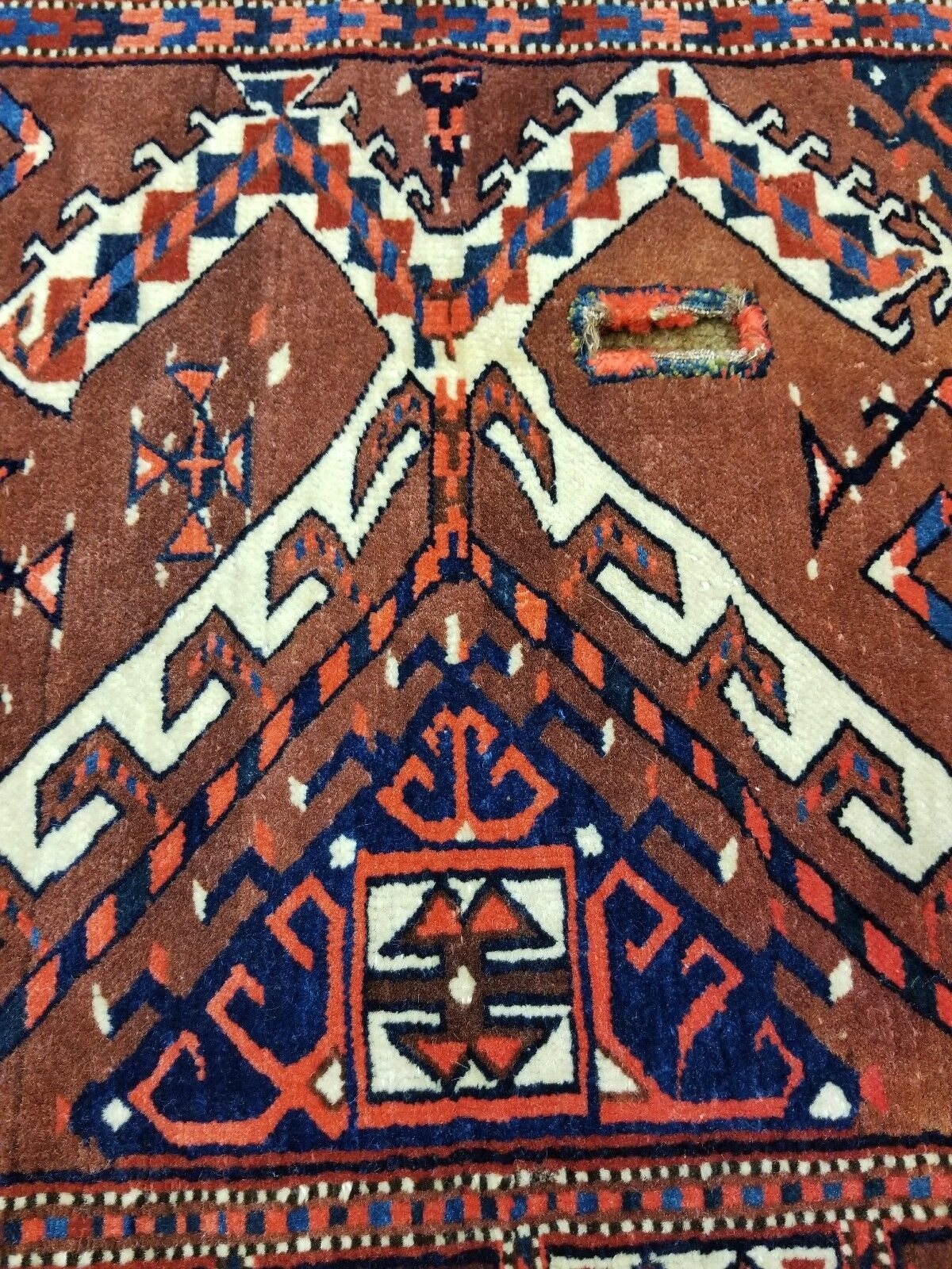 Antique Turkoman Yamouth Horse Back Cover Rug