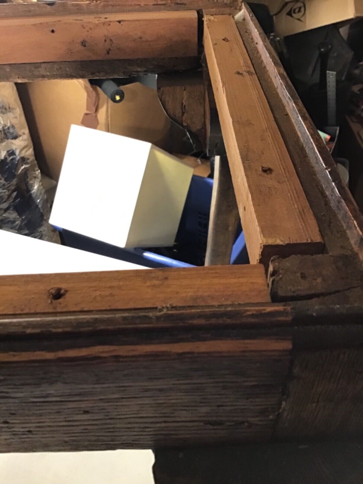 Antique Late 1800’s Bedside Bench With Floral Pillow 38”Lx20”Wx20”H Read Below