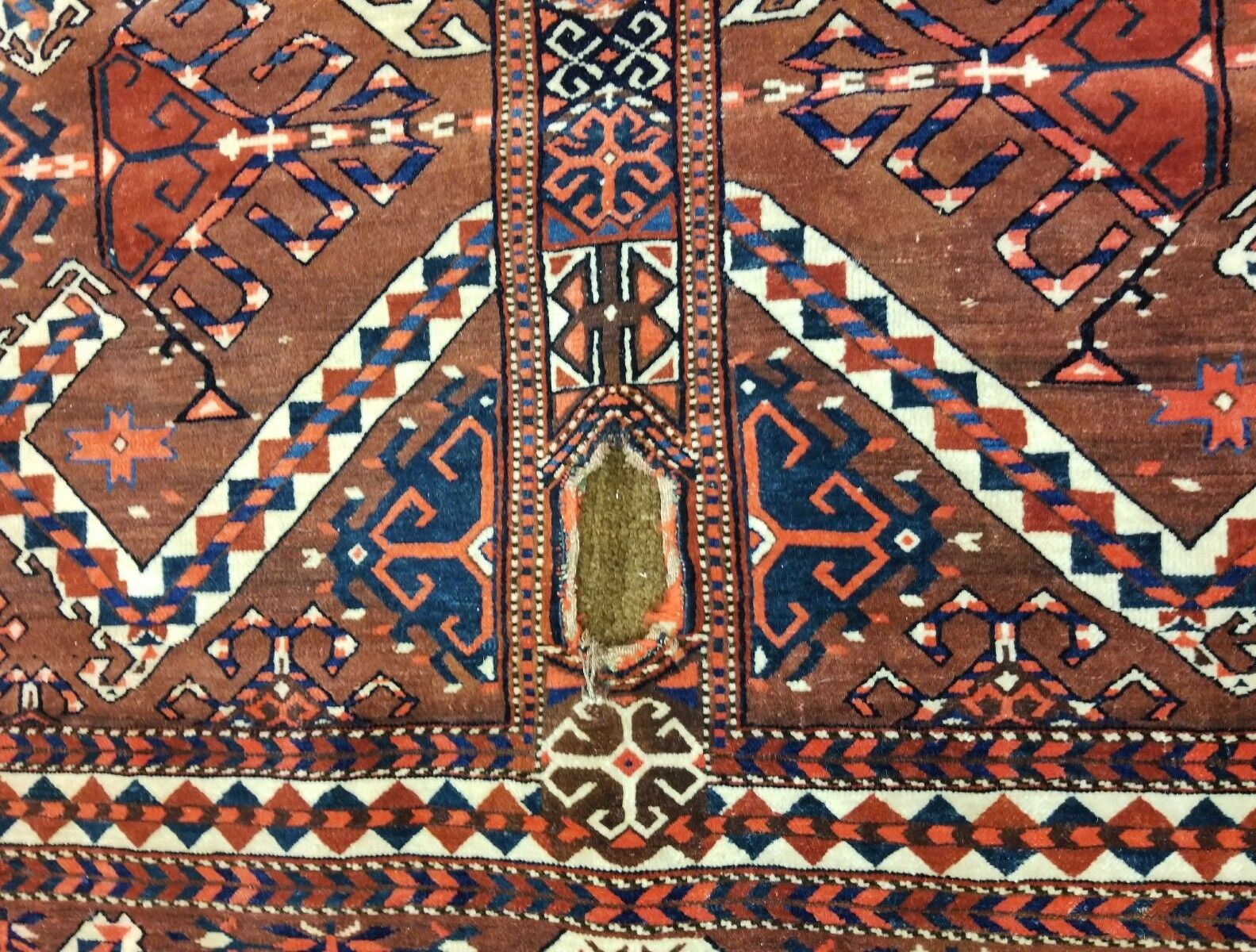 Antique Turkoman Yamouth Horse Back Cover Rug