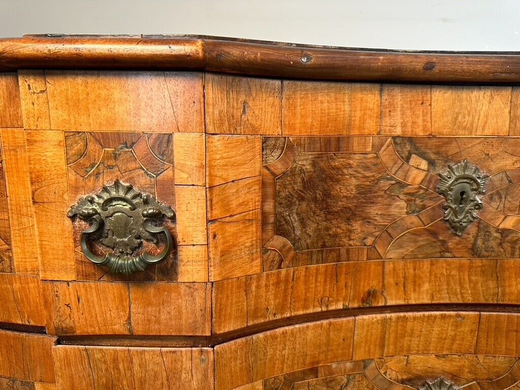 18th Century German Chest/ Commode with Contrasting Marquetry