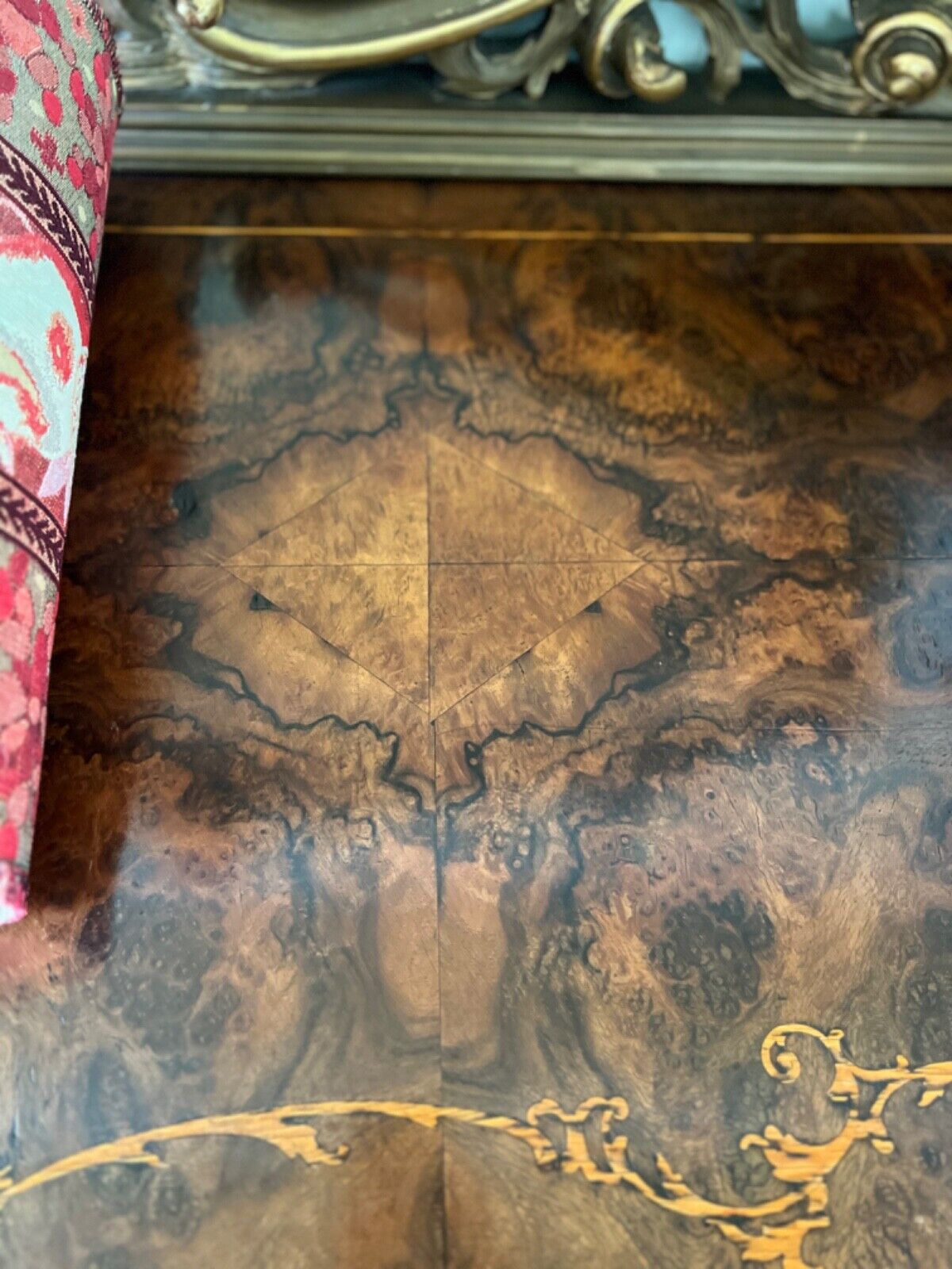 🦥ANTIQUE 1800s StuNinG EnfiLade 3tone Wood inlaid BUffeT ConsoLE TaBLe