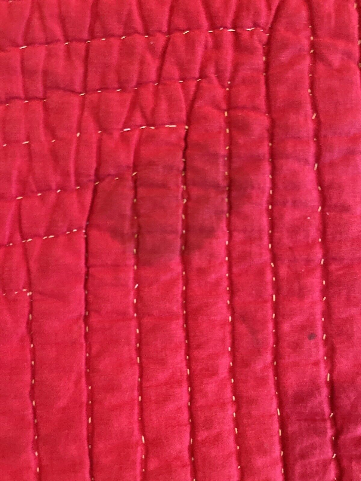 Antique Lonestar quilt red white & blue 1800's