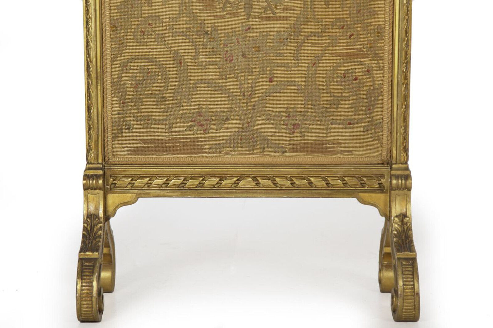 Louis XVI Style Giltwood Needlepoint Firescreen, Circa 1900