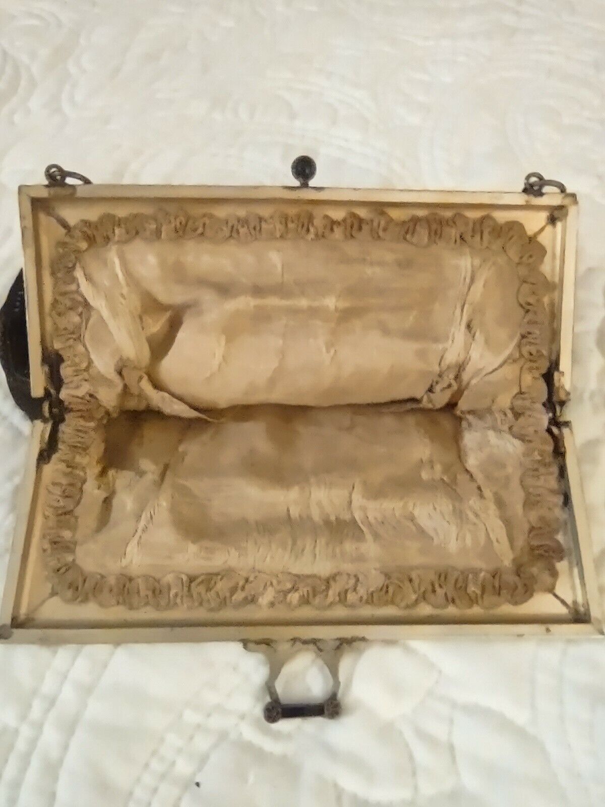 Victorian Lady Needlepoint Tapestry Bag Purse