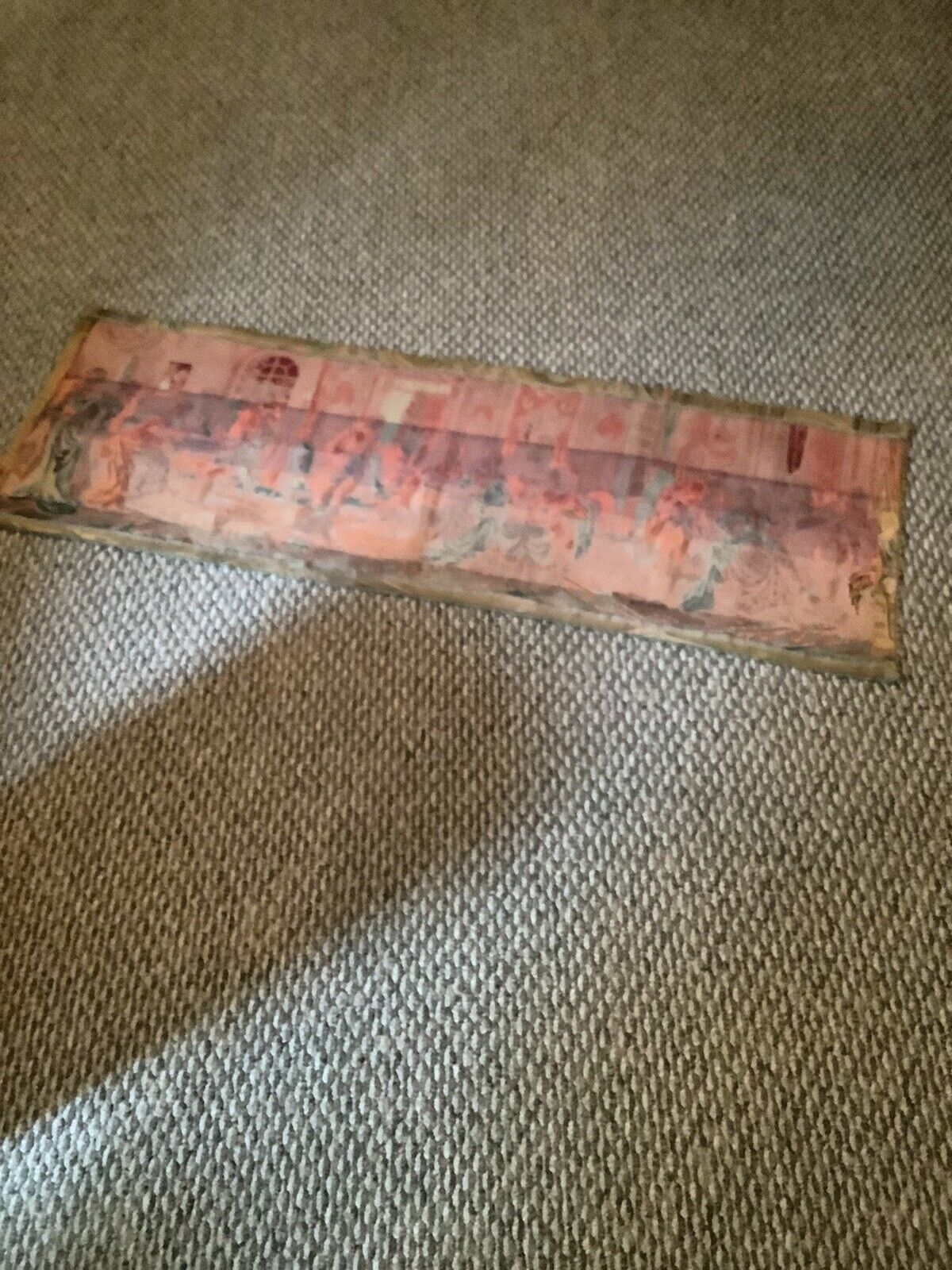Victorian Belgian Silk Tapestry with Bric Brac Trim