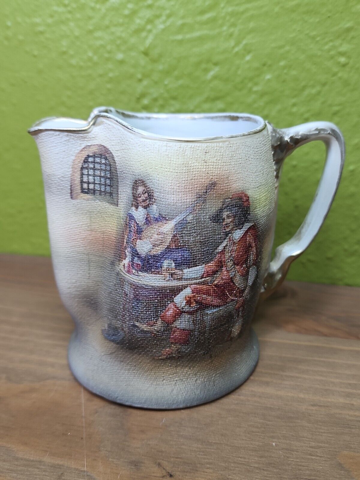 Antique Royal Bayreuth Bavaria Tapestry Pitcher