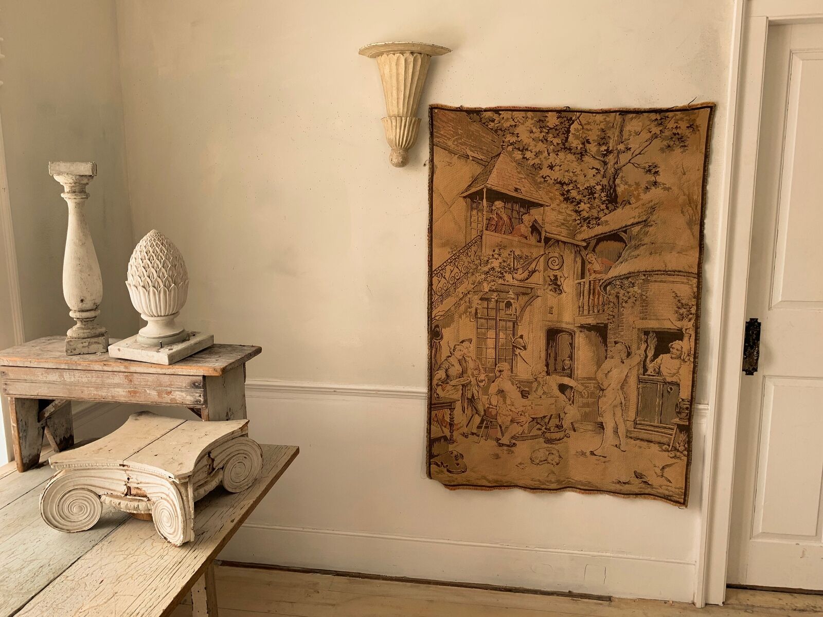 Early 1900s Vintage Tapestry Wall Hanging