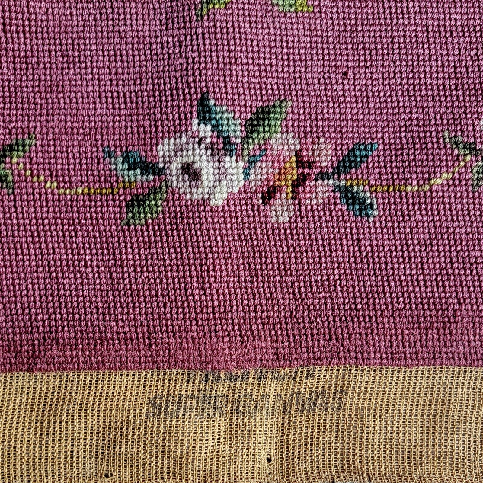 Rose Pink Floral Tapestry Piano Bench Cover 20x35