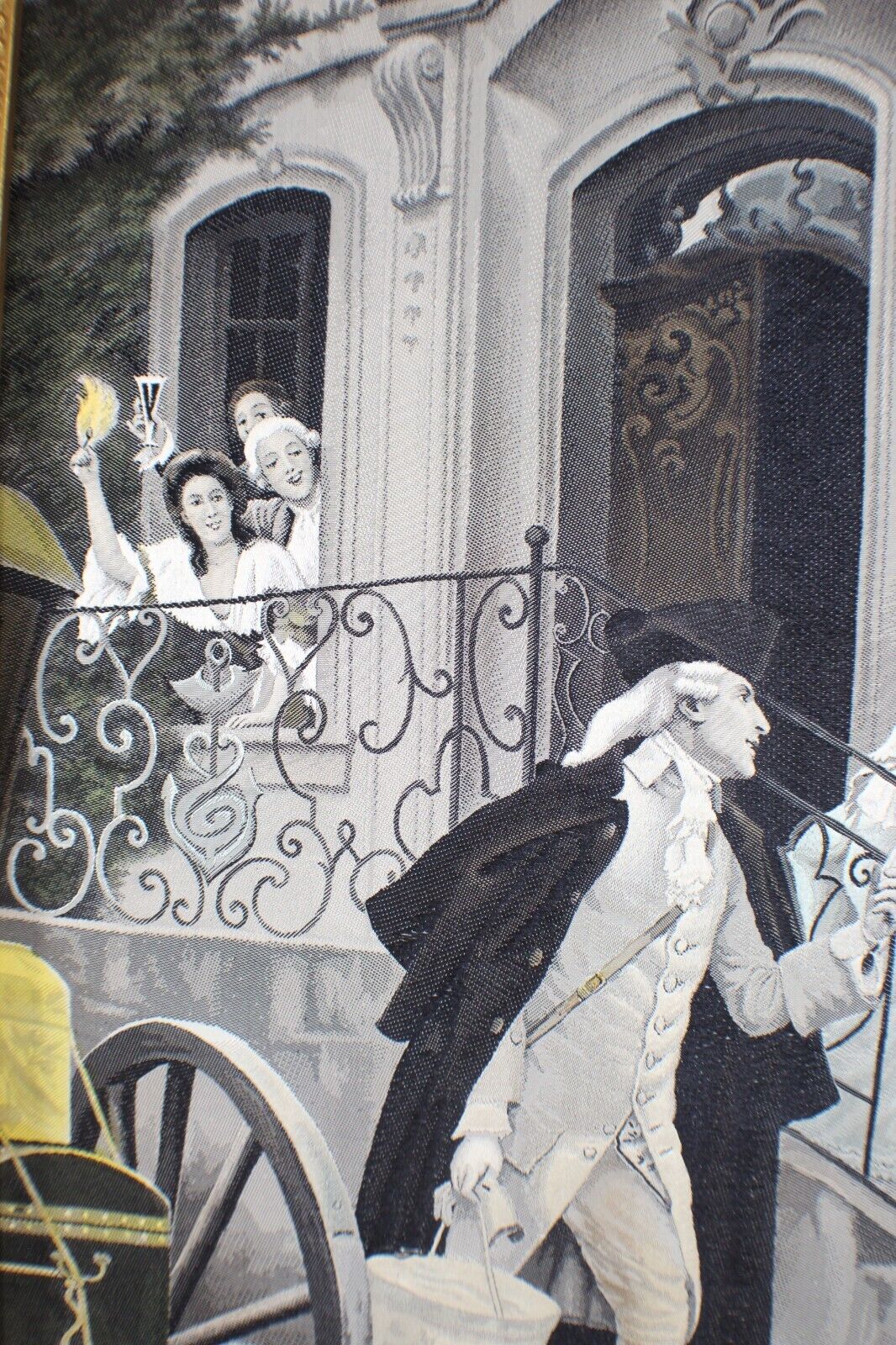 Vintage 1900s French Framed Silk Tapestry