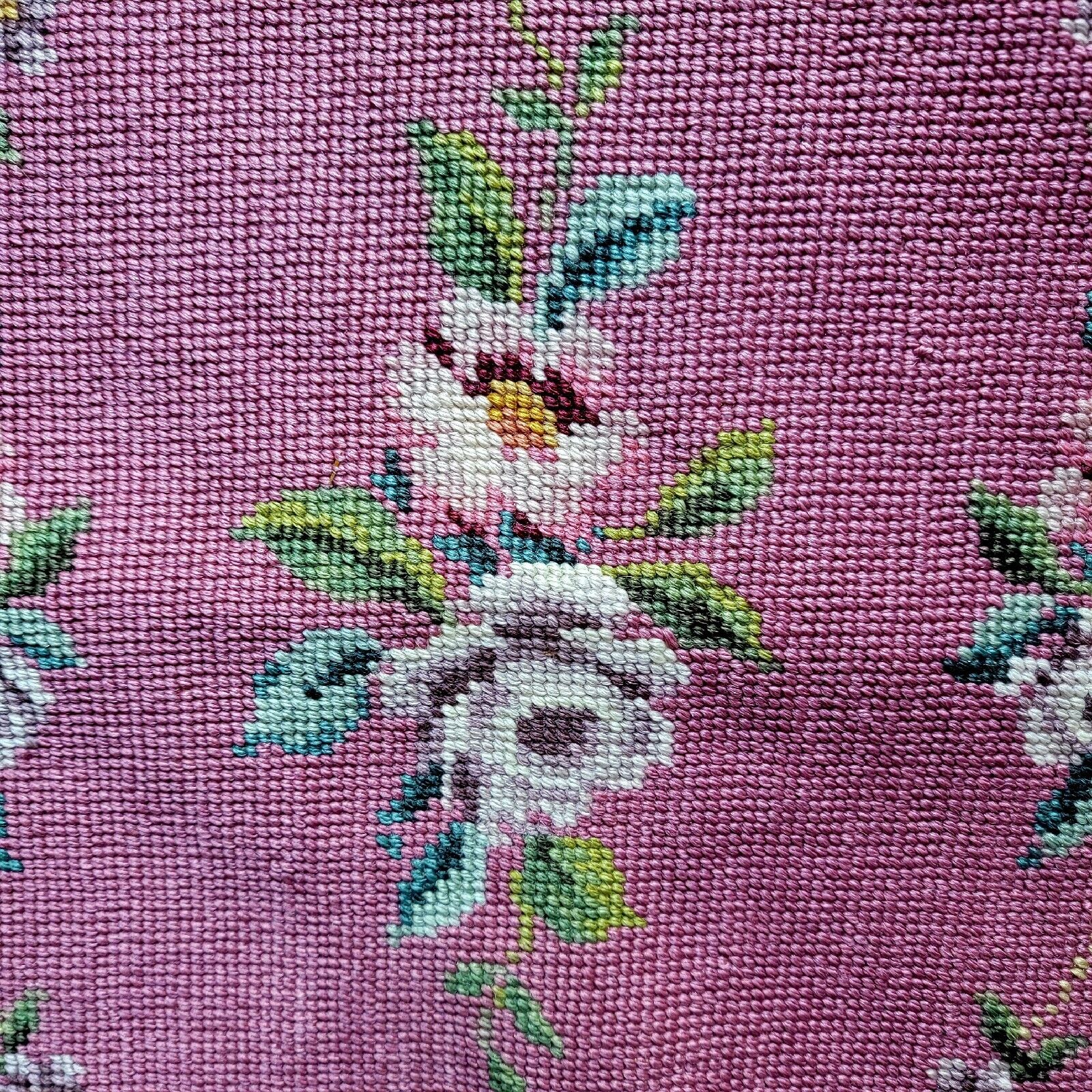 Rose Pink Floral Tapestry Piano Bench Cover 20x35