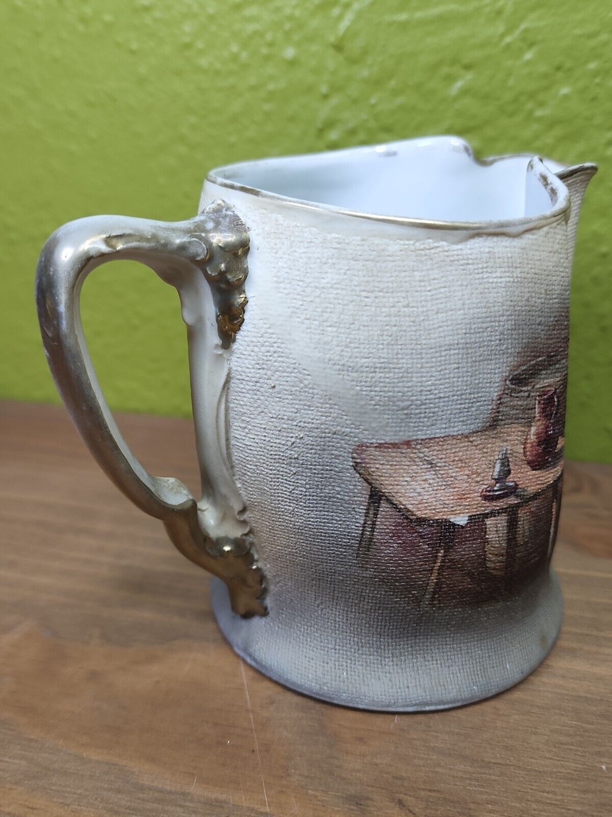 Antique Royal Bayreuth Bavaria Tapestry Pitcher