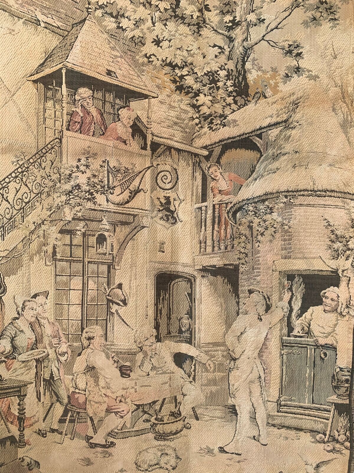 Early 1900s Vintage Tapestry Wall Hanging
