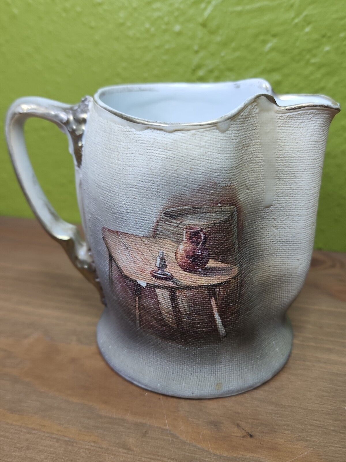 Antique Royal Bayreuth Bavaria Tapestry Pitcher