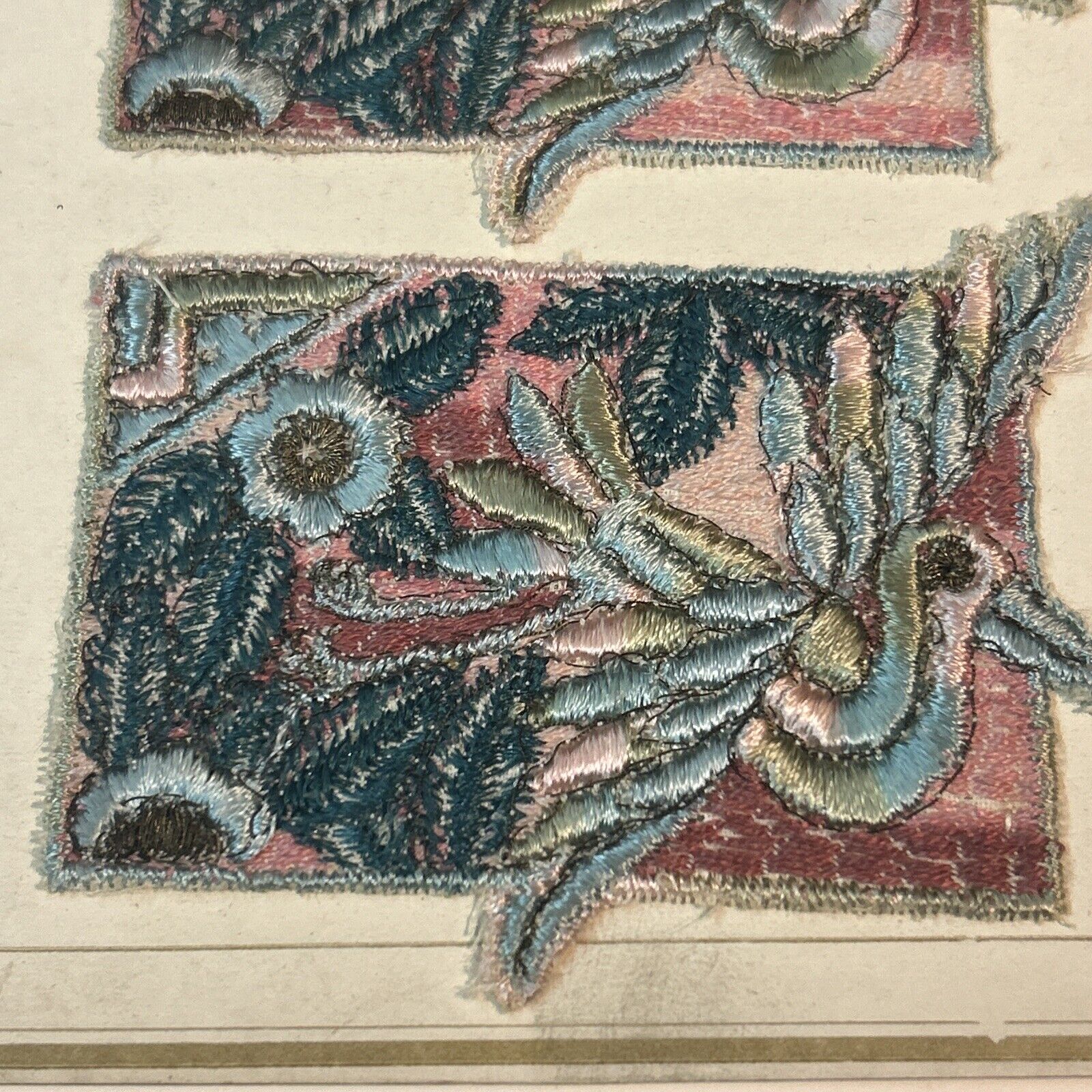 1900s French Upholstery Tapestry Sample Card