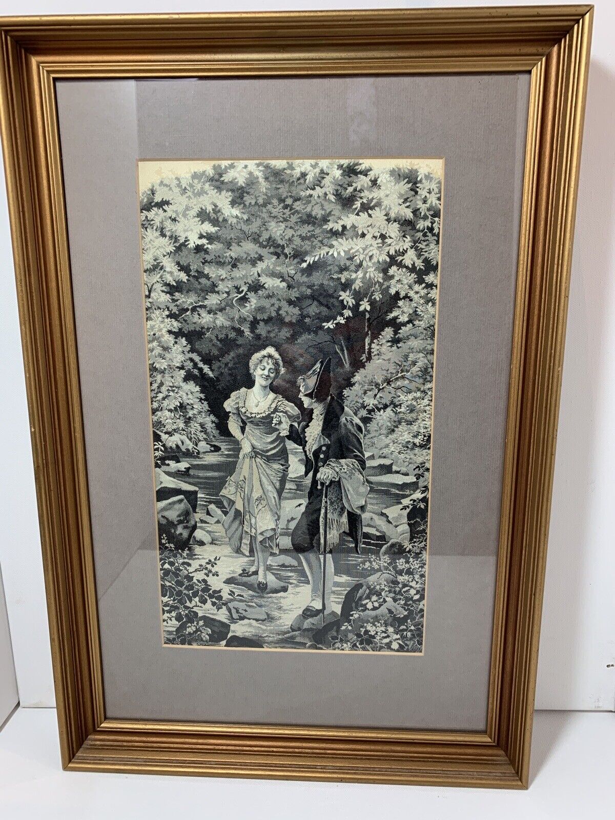 Neyret Freres Woven Silk Artwork “Dangerous Path”
