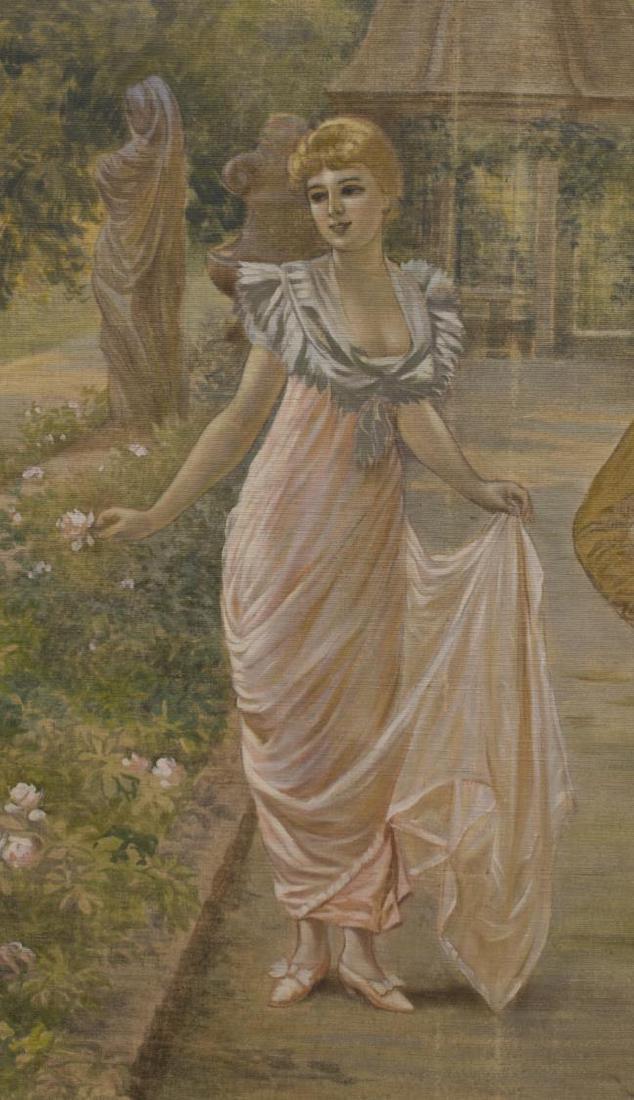 Charming Early 1900s Garden Tapestry Wall Art