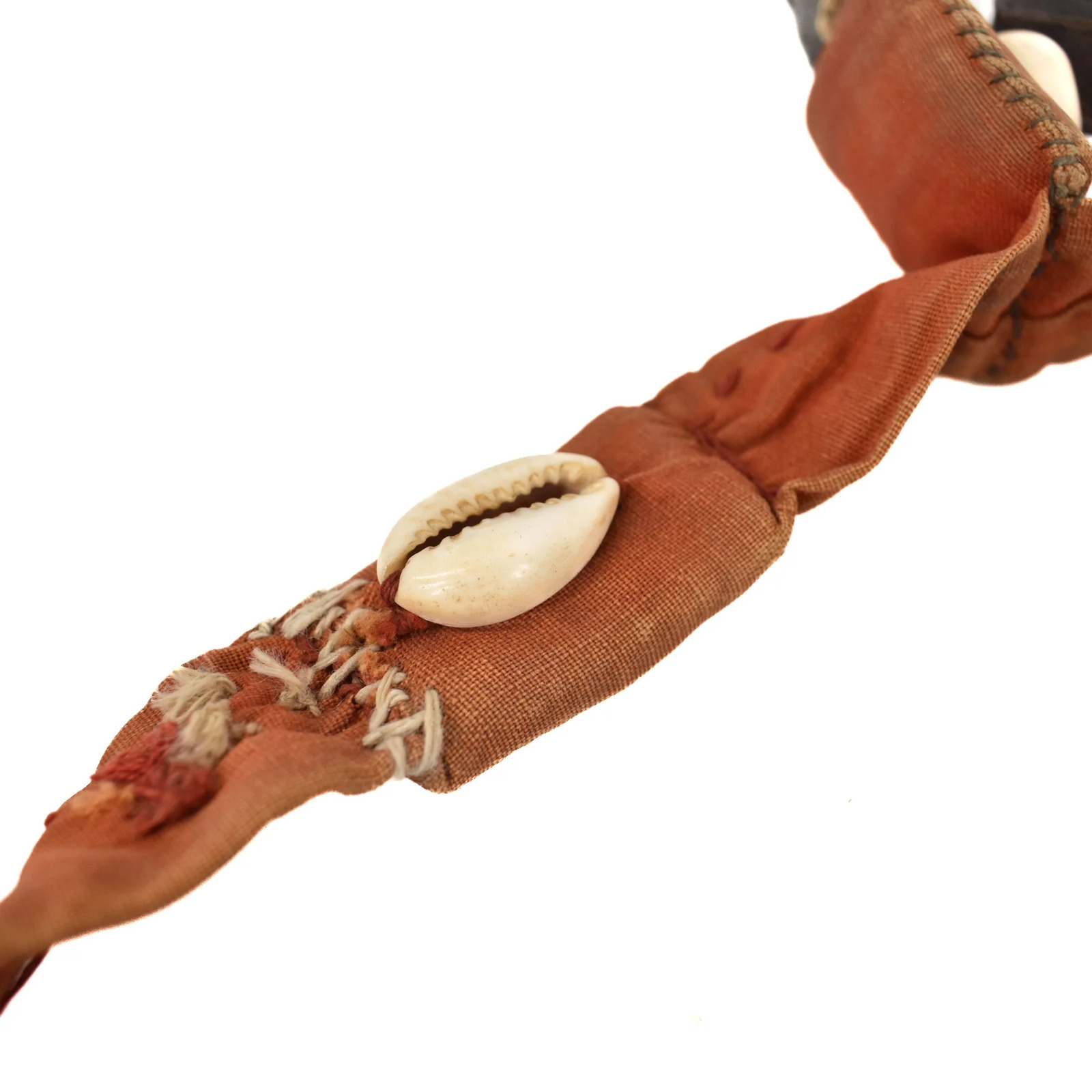 Kuba Cowrie Shell Fabric Belt from Congo
