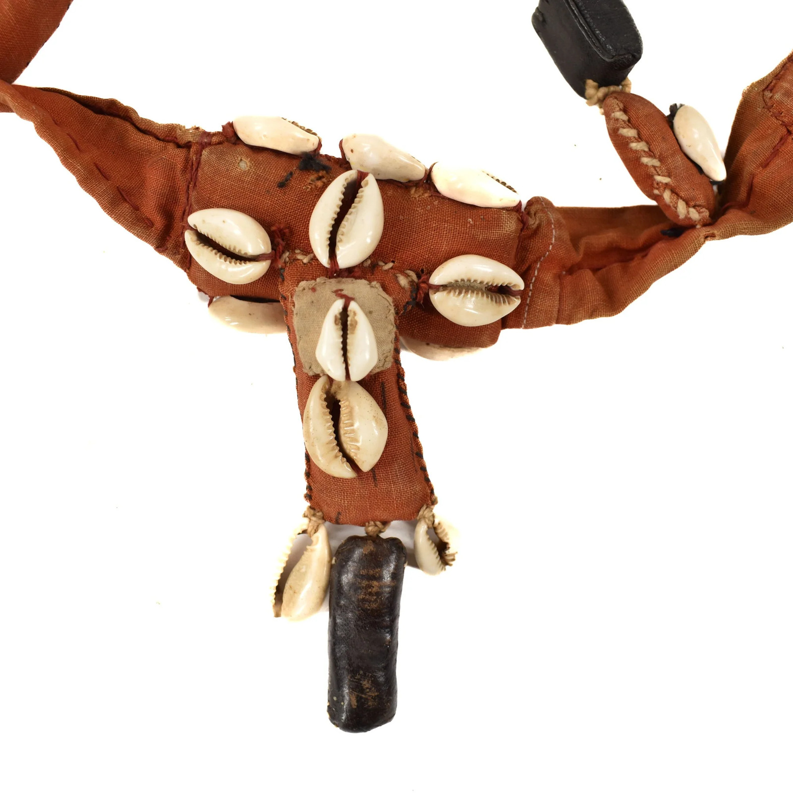 Kuba Cowrie Shell Fabric Belt from Congo