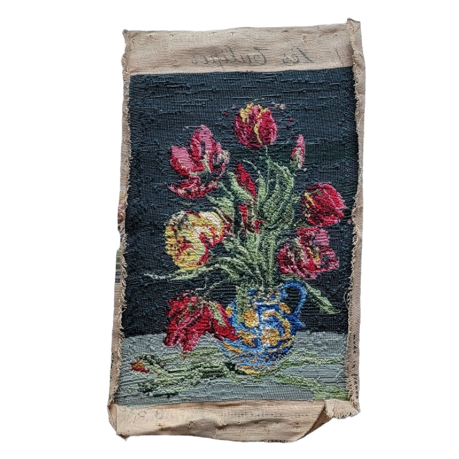 20th Century French Needlepoint Tapestry - Les Tulipes