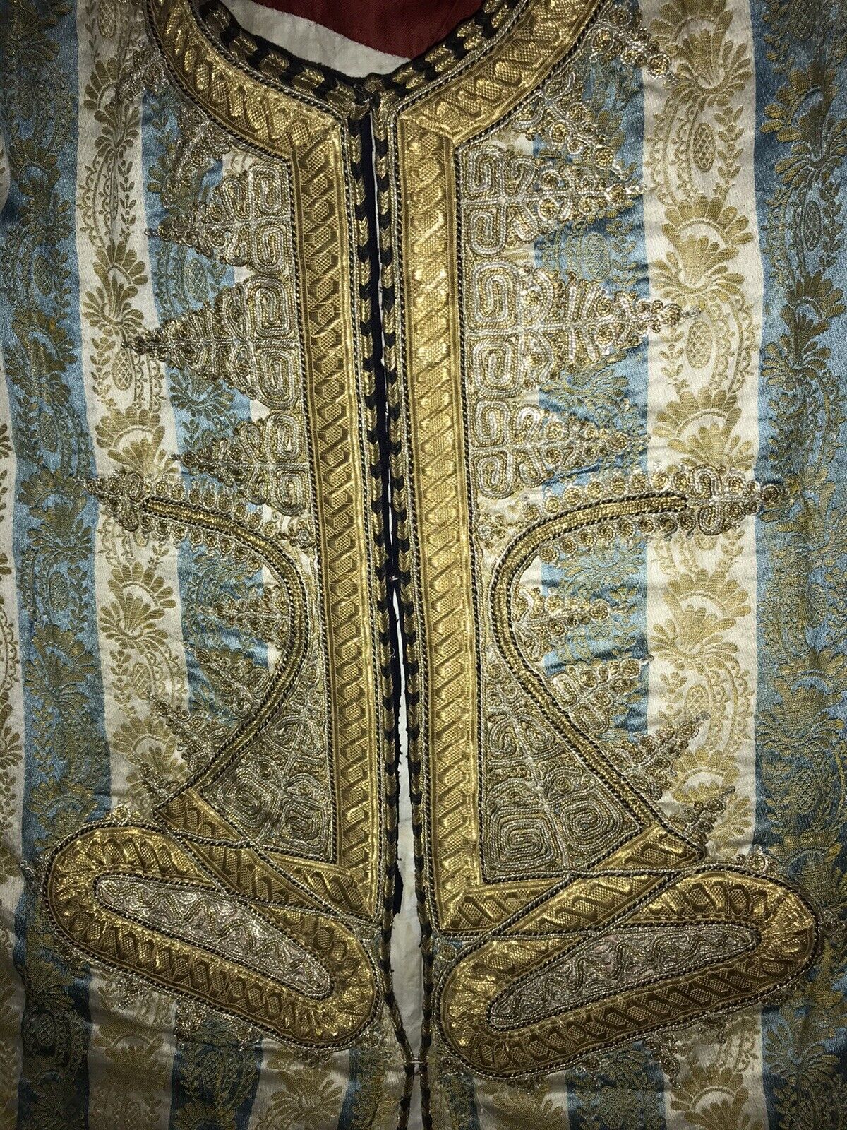 Elegant 1800s Gold & Silver Clergy Robe Art