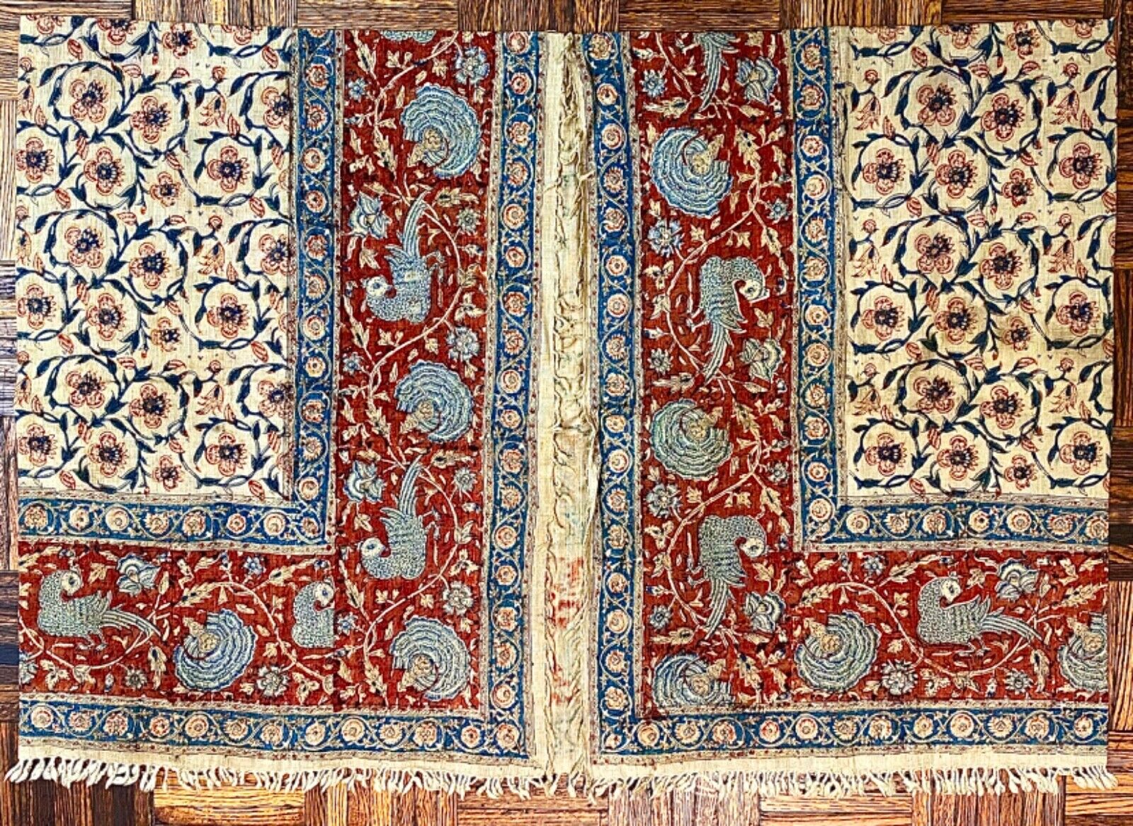 South Asian Antique Cloth Print, 1900, 2'5" x 3'5