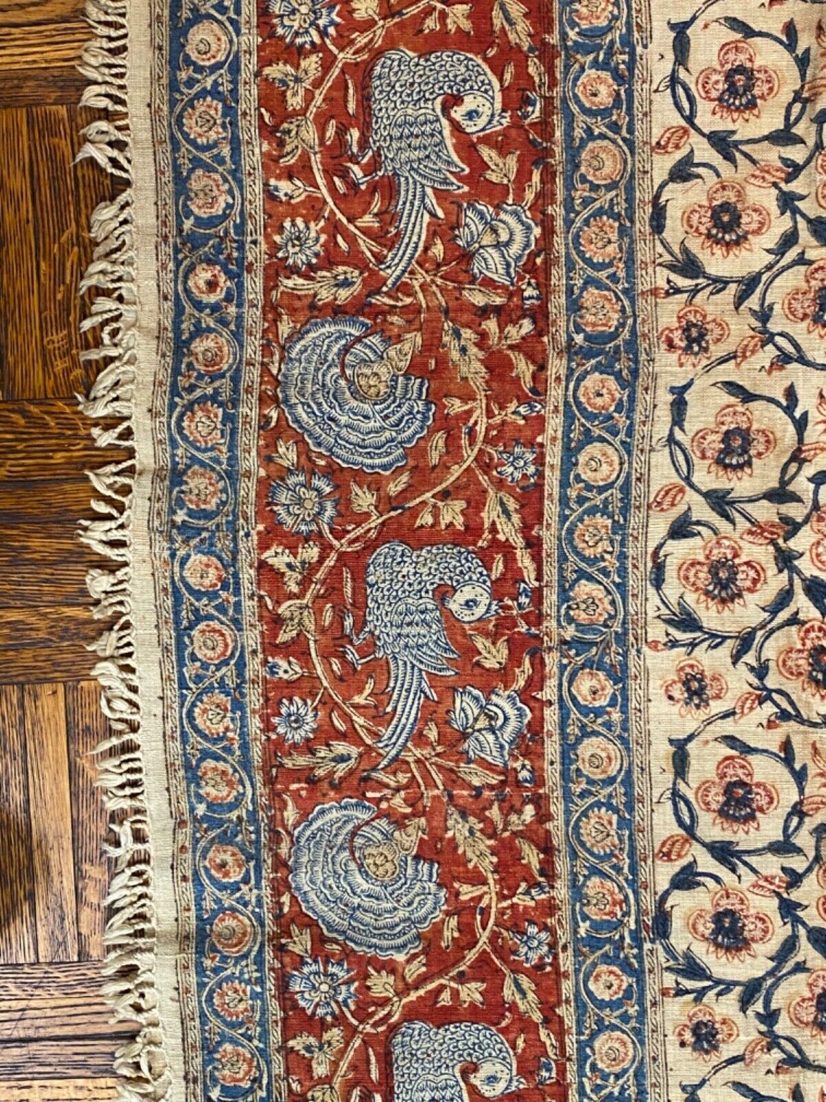 South Asian Antique Cloth Print, 1900, 2'5" x 3'5
