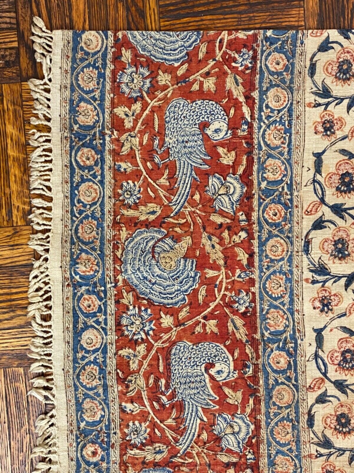 South Asian Antique Cloth Print, 1900, 2'5" x 3'5